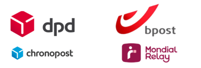 DPD,BPOST,chronopost,RelaisMondial