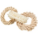 Luffaring with rattan and corn leaf ring