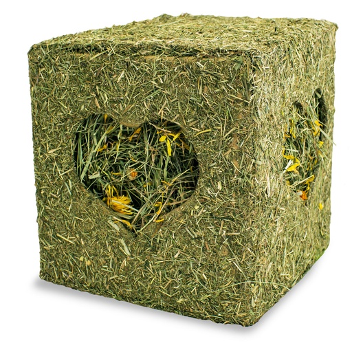 JR Farm Cube de foin avec fleurs 